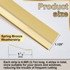 Zonon 1-1/8" W x 35.43' L Spring Bronze Weather Stripping
