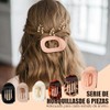 6PCS Horquillas Planas para Cabello, Pinzas para Curvas para Mujeres