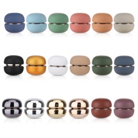 18pcs Hijab Magnetic Pins, Colorful Pinless Magnetic Hijab Pins Scarf Magnetic Pin Pinless Magnet Pins for Women Hijabs Clothes Scarves (Round Style)