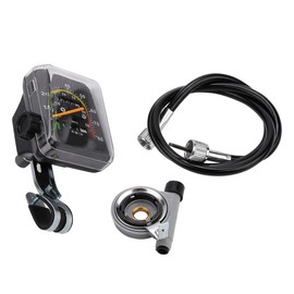 MAGT Bicycle Computer, Durable Bicycle Speedometer Metal-Plastic Bicycle Odometer Classic Pure Mechanical Speedometer Vintage Style for 26/27.5/28/29 Inch Bicycles