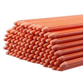 72" Fluorescent 6 FT. Orange 25 Driveway Markers, Reflective Snow Stakes, Plow Stakes,5/16" Thick, 25Pack 6 FT. Tall