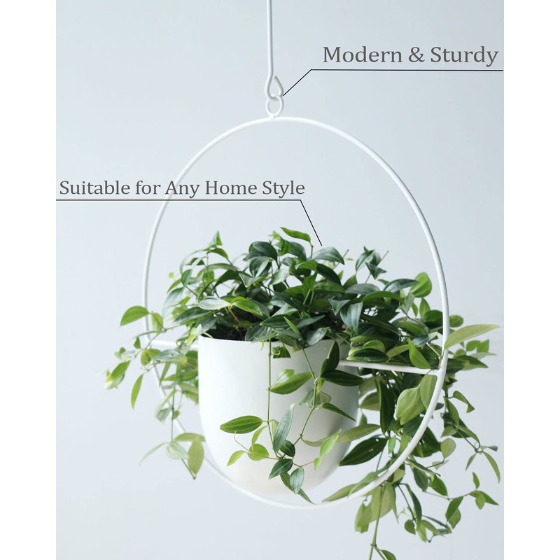 ABETREE Hanging Planter Indoor Modern Boho Plant Pot Metal Wall
