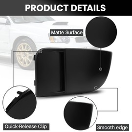 CZCJGD Fog Light Covers Compatible with Subaru Impreza STI WRX 2004 2005 Direct Bolt-On Replacement Fog Lamp Bezel, 1 Pair, Matte Black