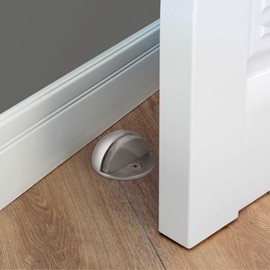 Design House 181883 Dome Door Stop, 5-Pack, Satin Nickel
