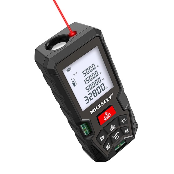 Laser Measure,MiLESEEY 328 Feet Laser Measurement Tool with 2 Bubble