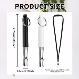 VILITI 2 Pack Dog Whistle,Dog Whistles for Recall,Silent Dog Whistle, Adjustable Frequency High Pitch Dog Training Whistle for Recall,Distance Dog Whistle to Stop Barking