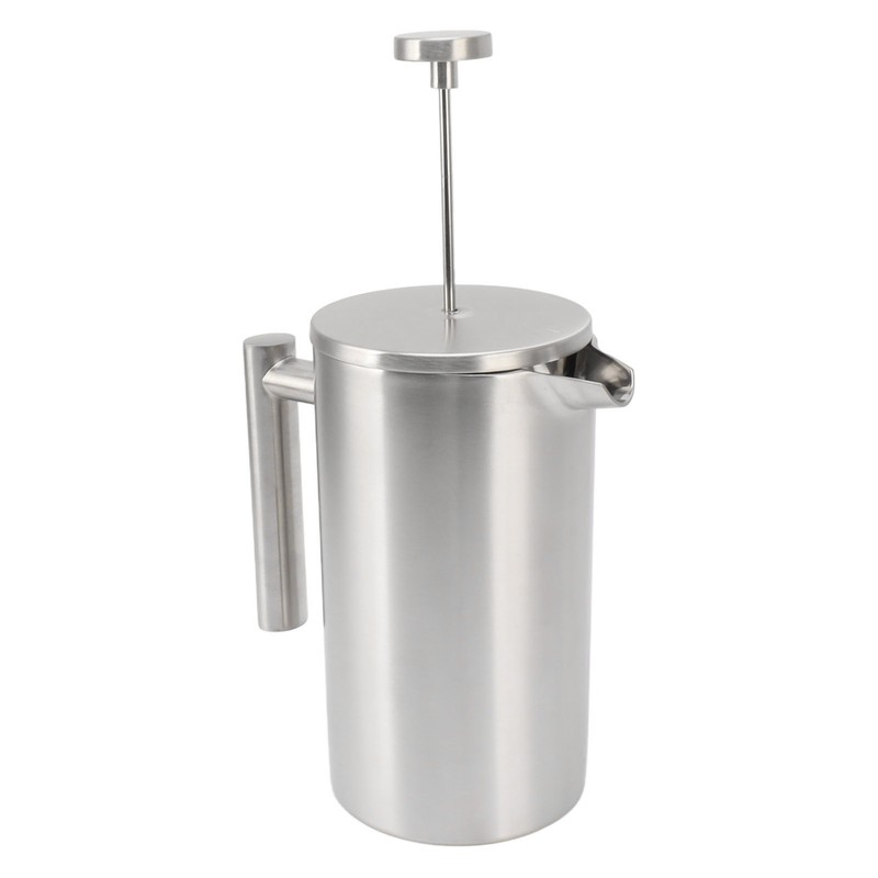 French Press Coffee Maker Dishwasher Safe Double Wall Insulated Rust