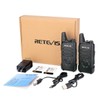 Retevis RT22S Walkie Talkies Rechargeable VOX 22 Channel Alarm Channel