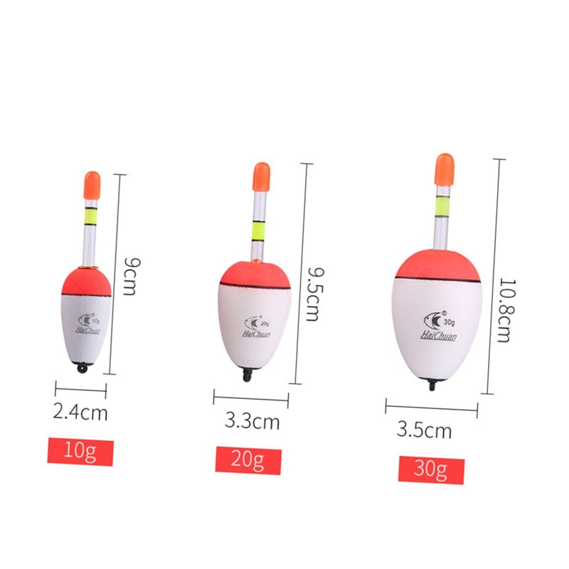 Mipcase 10G Fishing Assortment Lightweight Buoy Floats for Stream Lake