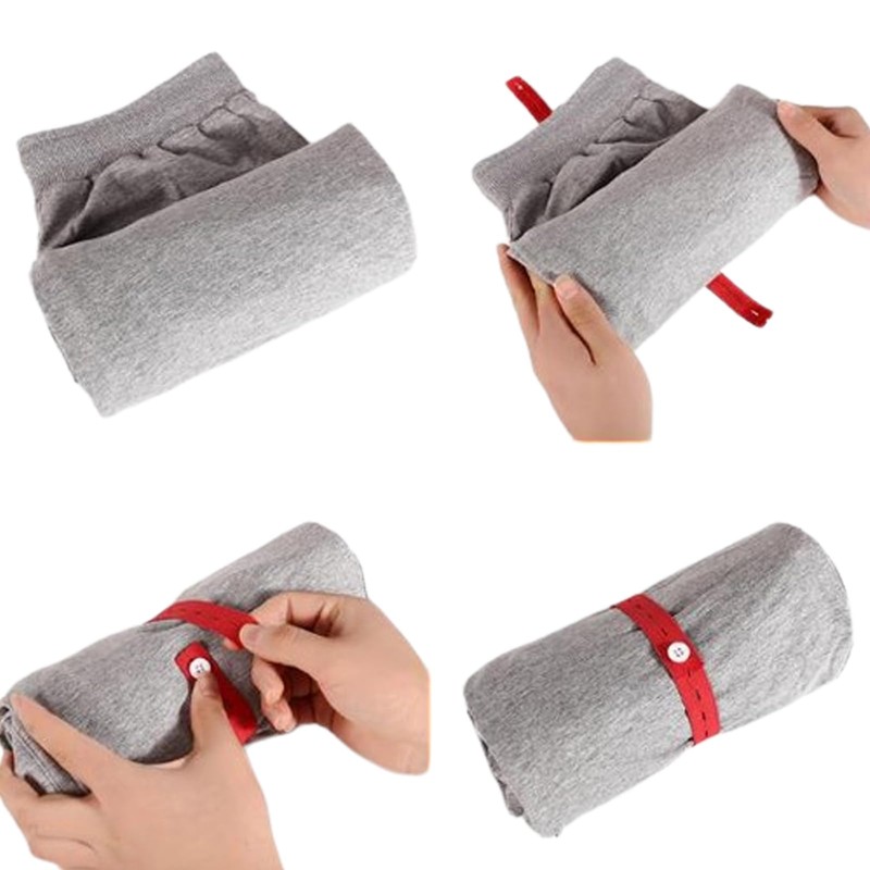 YQQKIRA520 100-Pack Storage Elastic Bands with Buckle: Clothing Storage Solution