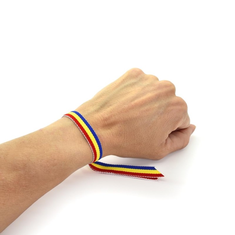 BDM Romanian Flag Romanian Bracelet Danube Adjustable for Men Women
