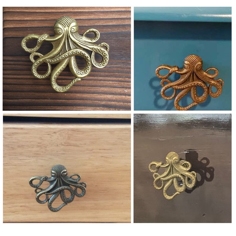 Powerful 4 Pcs Octopuc Drawer Knob Cabinet Handles Door Knobs