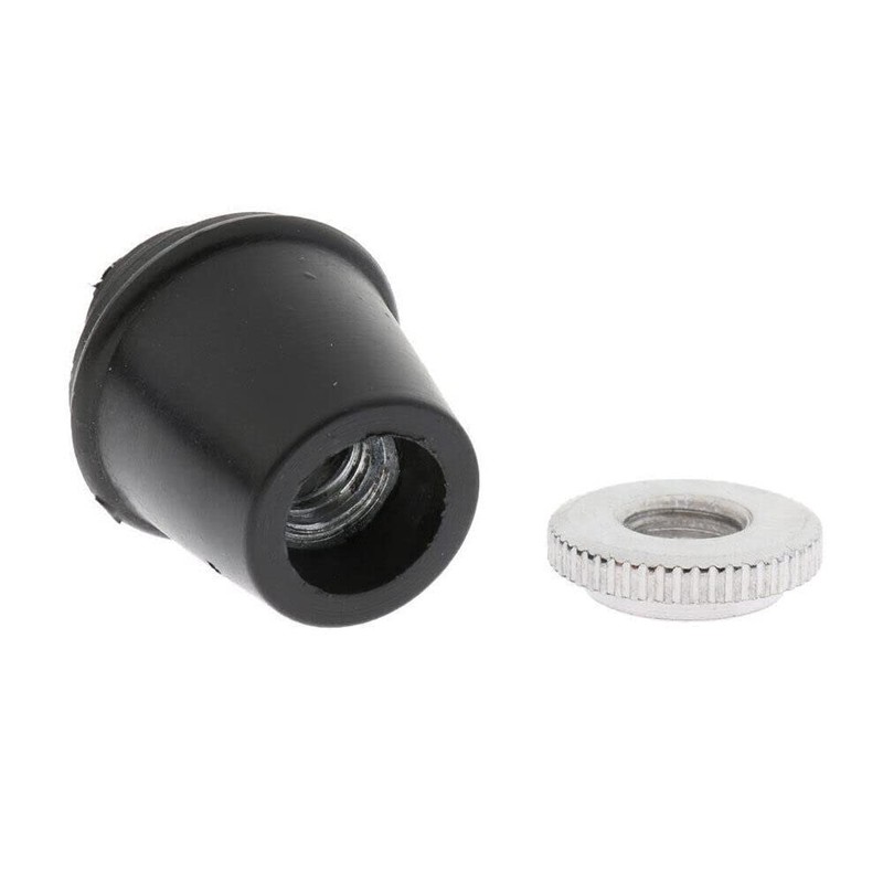 2pcs/set Threaded Bass Drum Spur/Floor Tom Leg Tips Rubber Feet