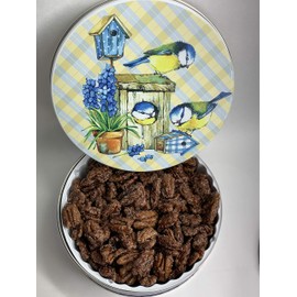 Cinnamon Roasted Nuts Gift Tin (Pecans, 1 Pound)