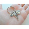 Memorial Keychain, Wing Charm and Heart Charm and I Love