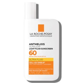 La Roche-Posay Anthelios 60 bloqueador solar ultraligero, líquido facial, botella de 1.7 oz (50 ml)