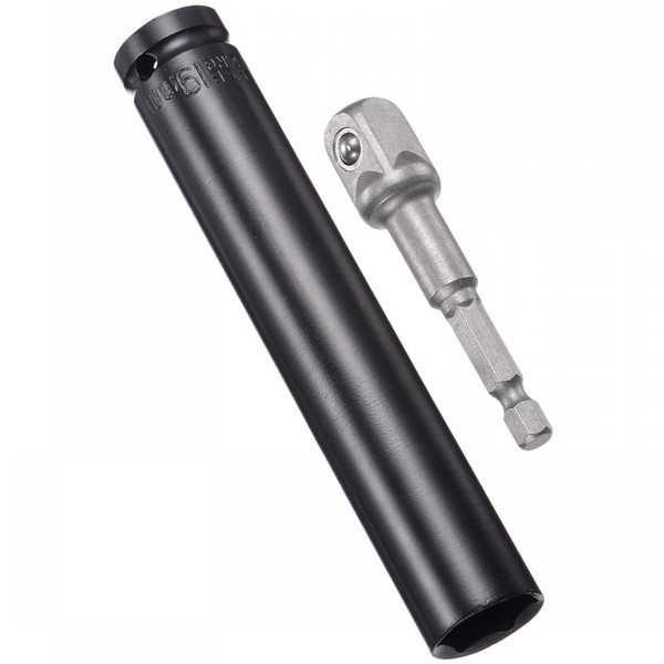 TA-VIGOR 1/2" Drive Socket Accessory Set, 19mm 6-Point Deep Impact