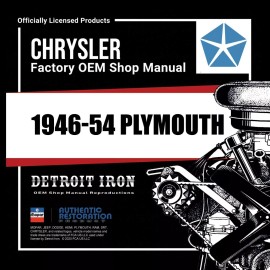 1946-1954 Plymouth Shop Manuals, Sales Literature & Parts Books Kit
