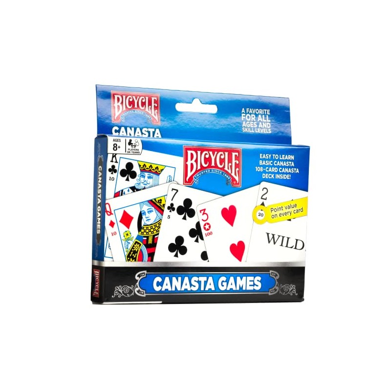 Novelty Baraja Bicycle Canasta 2 Mazos Cartón Plastificado