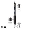 uniball 207 Retractable Gel Pens, Ultra Micro Point (0.38mm), Black,