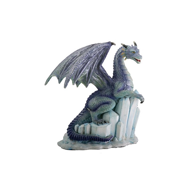SUMMIT COLLECTION Winter Dragon on Ice Fantasy Figurine Decoration Decor