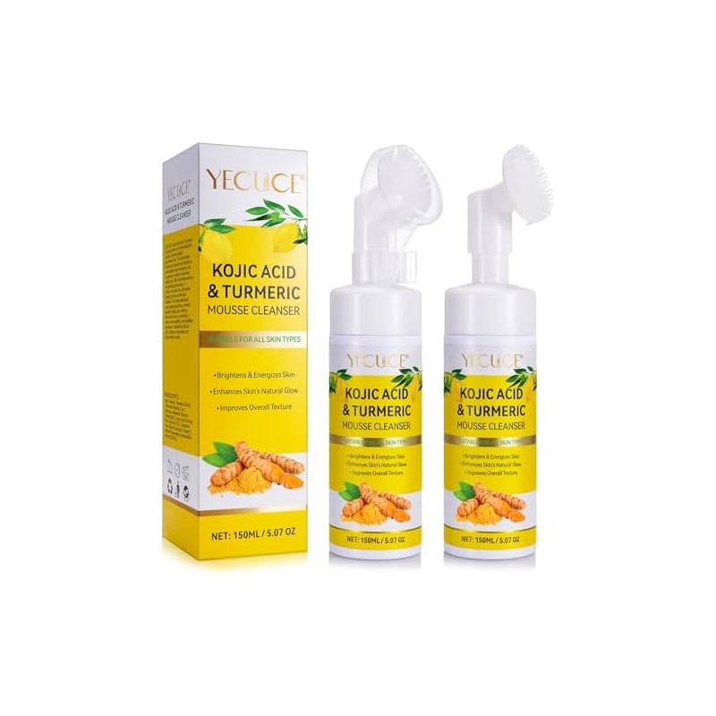 Pack 2 de limpiador facial espumoso de cúrcuma – 150
