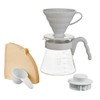 HARIO V60 Coffee Server 02 Set, Pale Gray, for 1-4