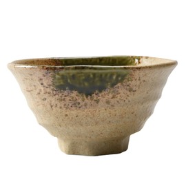Iga Oribe Rokube-Shaped Rice Bowl (Large) 6.1 x 3.1 inches (155 x 80 mm) | Rice Bowl