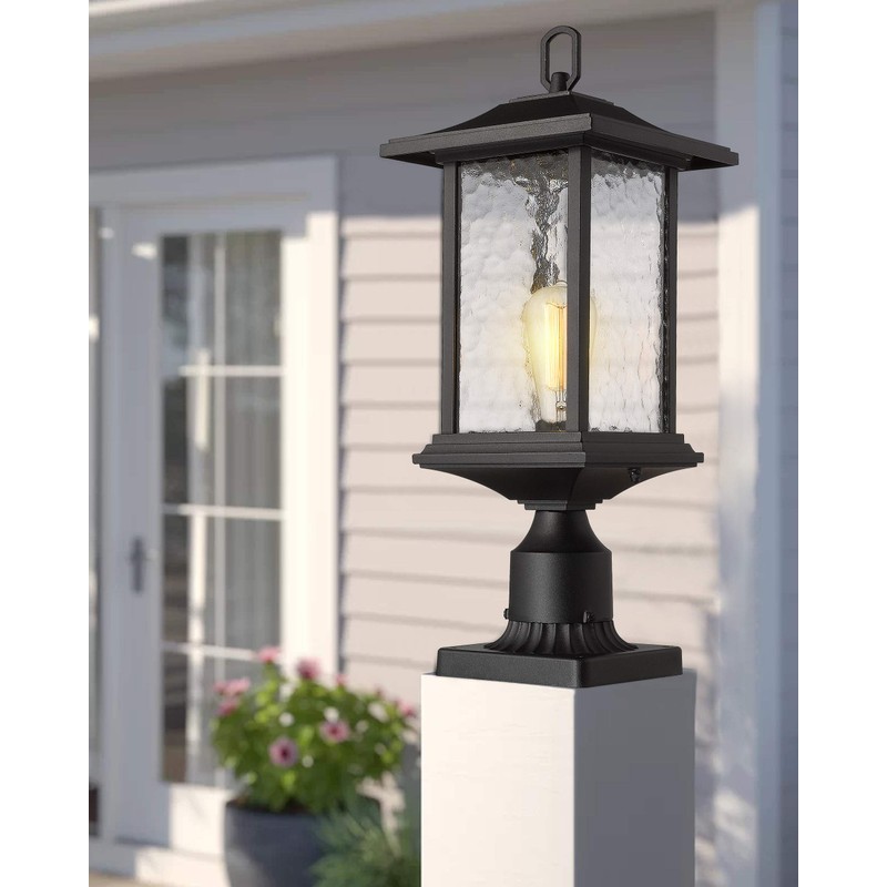 Beionxii Dusk to Dawn Outdoor Post Lights, 21inch Large Exterior
