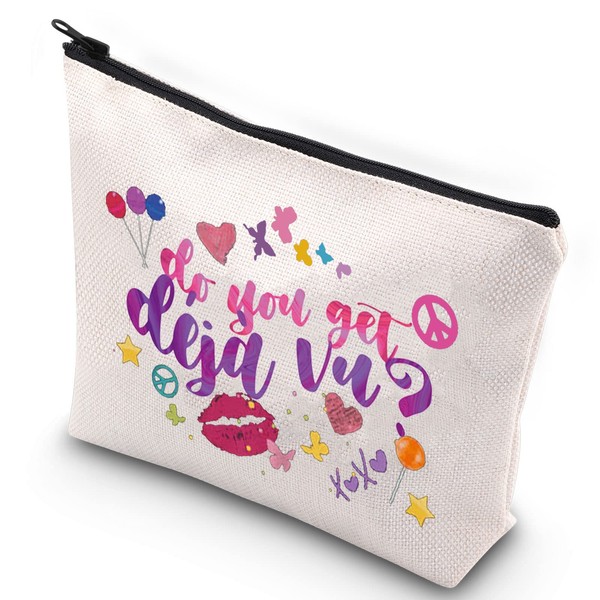 WZMPA Sour Album Cosmetic Bag Rodrigo Lyrics Fans Gifts Do You Get Deja Vu Makeup Zipper Bag for Women Girls, Do You Get Deja