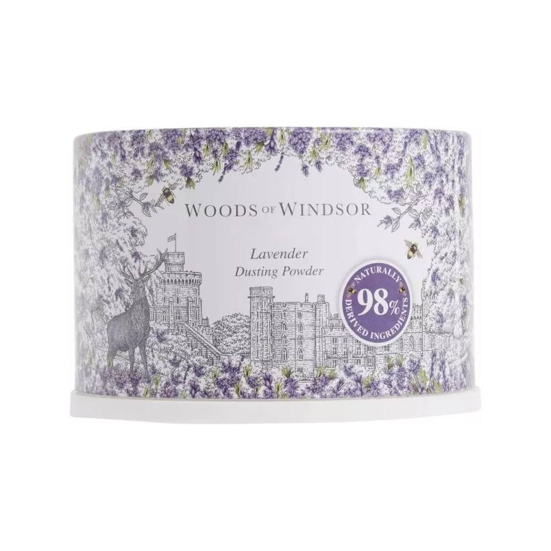 Woods of Windsor 여성용 퍼프가 포함된 우즈 오브 윈저 라벤더