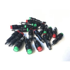 DS 표시등 220V 전원 신호등 24V 구멍 뚫림 8MM 10MM 12MM 하이라이트 LED 12V DS YG [붉은색] Indicator Light 220V Power Signal Light 24V Hole Drilled 8MM 10MM 12MM Highlight LED 12V DS YG [Red]