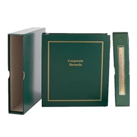 Not for Profit Kit (Green) - Binder, Slipcase, Membership Certificates, Index Tabs & Black R-542 Self-Inking NPF Seal Stamp
