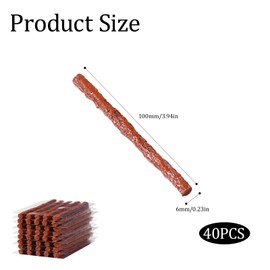 40Pcs Tyre Repair Kit, Quick Tire Repair Kit for Tubelless Wheels, Tyre Puncture Repair Kit, Automotive Rubber Strip Plug Tire Patch Plug, Trucks Recreational Vehicles Cars SUV All-Terrain Vehicles