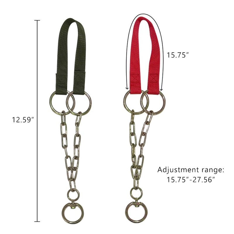 La La Pet 2Pcs Goat Collars Adjust from 18 to