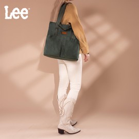 Montana West x Lee Large Canvas Tote Bag for Women with 2 Front Pockets Top-Handle Handbag Foldable Shoulder Bag LEE53-005GN
