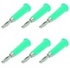 100Pcs Horn Banana Plug Brass Zinc Alloy ABS Welded Banana