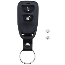 Car Key Case Compatible with Hyundai Elantra Santa Fe Matrix Trajet Replacement Keyless Entry Smart Remote Key Fob Shell Housing 2 Button