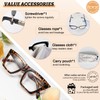 MARE AZZURO Oversized Reading Glasses +4.00 Women Cat Eye Readers