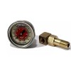Unbranded FUEL PRESSURE LIQUID FILLED GAUGE KIT RED AND BANJO