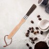Wooden Coffee Grinder Cleaning Brush, Beech Handle with Faux Bristles,