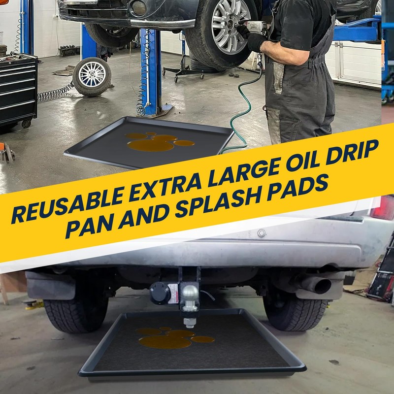 3 Pack Extra Large Oil Drip Pan, 35 x 24