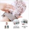 Healeved 3sets Exfoliating Gloves Bath Shower Mitt Body Scrubbing Glove