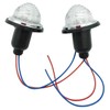SHLPDFM 2 pcs/set Clear Front/Rear Dome Indicator Lamps Lights Lucas