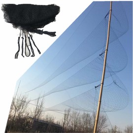 Mist Net Deep Pockets Nylon 110/2D 15mm Mesh Size Bird Netting,Invisible Net,Anti Wind System,Airport Bird Prevention (10x20 ft)