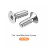 sourcing map Flat Head Countersunk Head 304 Stainless Steel Hexagon