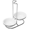 Doble soporte para cucharas, hecho en cerámica con rack de