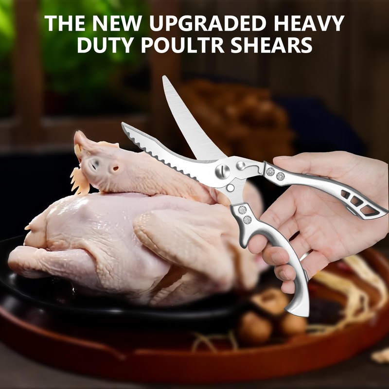 MISHURACLES Multi-functional Chicken Fish Meat Bone Scissors Stainless Steel Poultry
