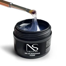 Nail Store UV-Gel, einphasig, transparent, langer Halt, selbstnivellierend, mittlere Dichte, vergilbungsfrei, leicht zu verarbeiten, geeignet für Nachfüllpackungen (30 g)
