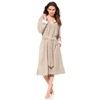 Morgenstern Women’s Bathrobe with Zip and Hood - m